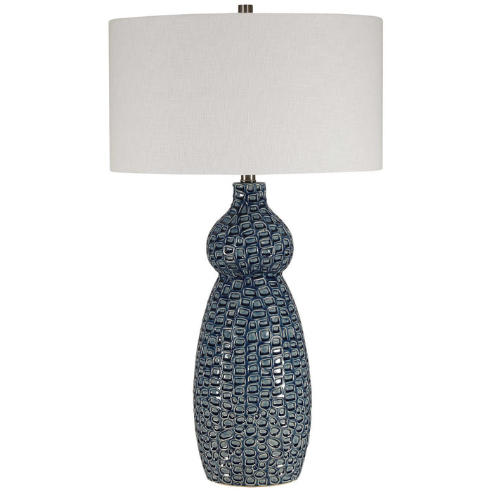 Uttermost - 28382 - One Light Table Lamp - Holloway - Brushed Nickel