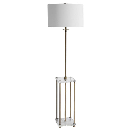 Uttermost - 28415 - One Light Floor Lamp - Palladian - Antiqued Brass