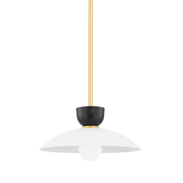 Mitzi - H481701S-AGB - One Light Pendant - Whitley - Aged Brass