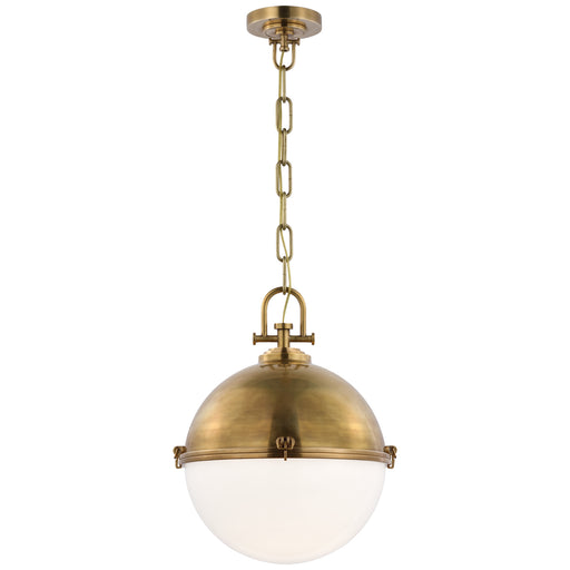 Visual Comfort - CHC 5491AB-WG - LED Pendant - Adrian - Antique-Burnished Brass