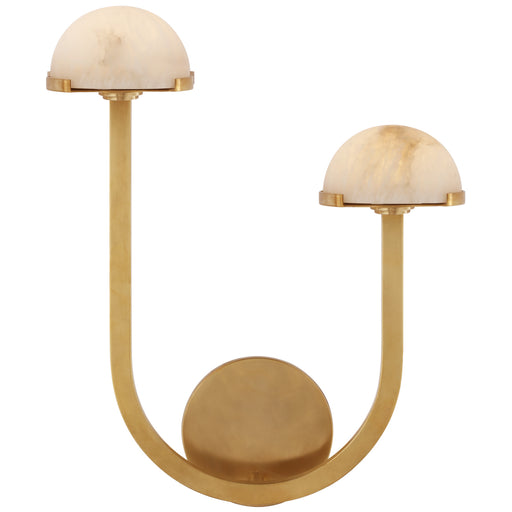 Visual Comfort - KW 2623AB-ALB - LED Wall Sconce - Pedra - Antique-Burnished Brass