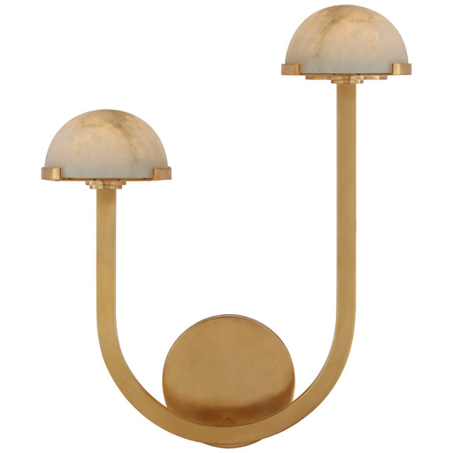 Visual Comfort - KW 2624AB-ALB - LED Wall Sconce - Pedra - Antique-Burnished Brass
