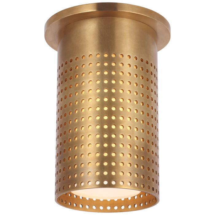 Visual Comfort - KW 4053AB-WG - LED Flush Mount - Precision - Antique-Burnished Brass