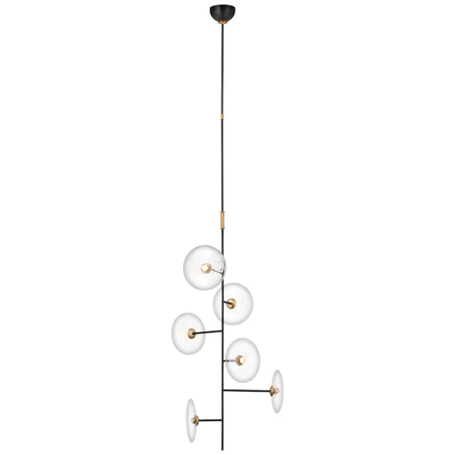 Visual Comfort - S 5691AI/HAB-CG - LED Chandelier - Calvino - Aged Iron and Hand-Rubbed Antique Brass