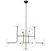 Visual Comfort - S 5693AI/HAB-CG - LED Chandelier - Calvino - Aged Iron and Hand-Rubbed Antique Brass