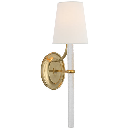 Visual Comfort - S 2325SB/CWG-L - LED Wall Sconce - Abigail - Soft Brass and Clear Wavy Glass