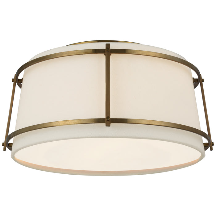 Visual Comfort - S 4685HAB-L/FA - LED Flush Mount - Callaway - Hand-Rubbed Antique Brass