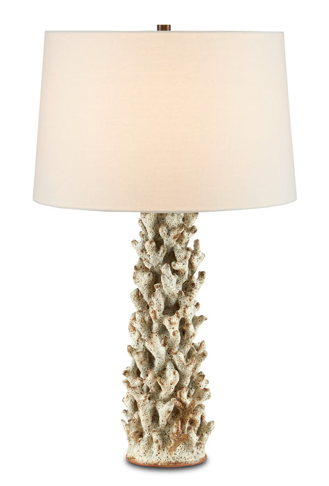 Currey and Company - 6000-0743 - One Light Table Lamp - Sunken White