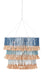 Currey and Company - 9000-0830 - Seven Light Chandelier - Jamie Beckwith - Sugar White/Mist Blue/Demin Blue/Natural Rope
