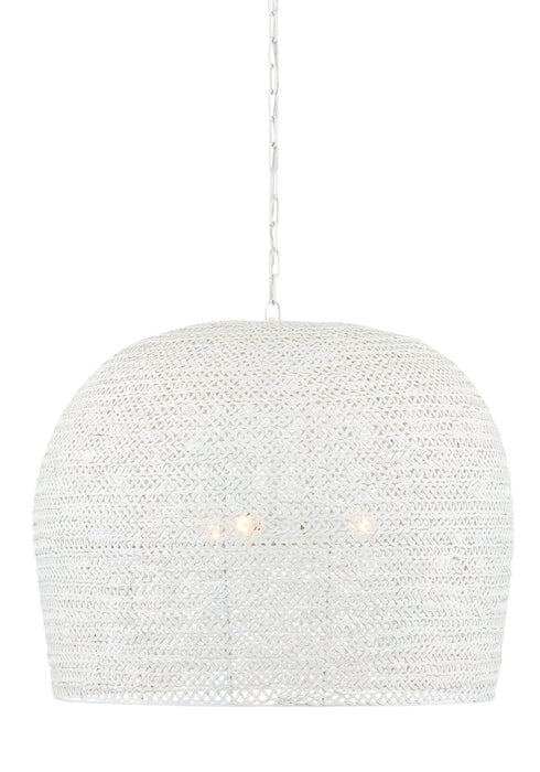 Currey and Company - 9000-0869 - Three Light Chandelier - White