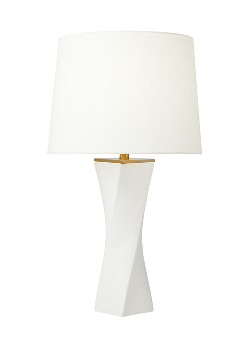 Generation Lighting - CT1211WL1 - One Light Table Lamp - Lagos - White Leather