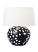 Generation Lighting - HT1011WLBL1 - One Light Table Lamp - Nan - White Leather W Black Leather