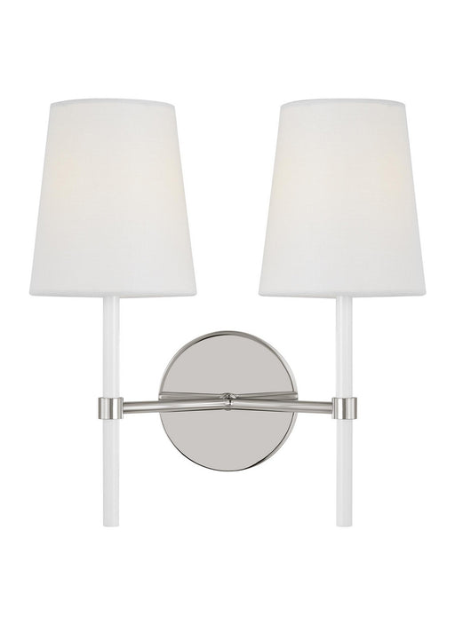 Generation Lighting - KSW1102PNGW - Two Light Wall Sconce - Monroe - Polished Nickel