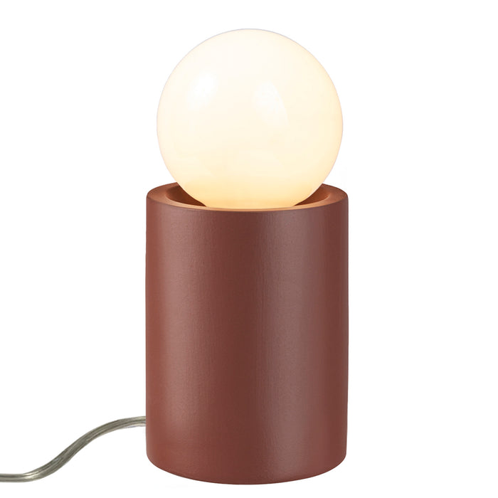 Justice Designs - CER-2460-CLAY - One Light Portable - Portable - Canyon Clay