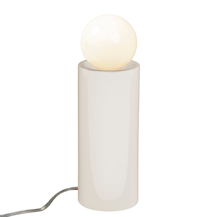 Justice Designs - CER-2465-WHT - One Light Portable - Portable - Gloss White