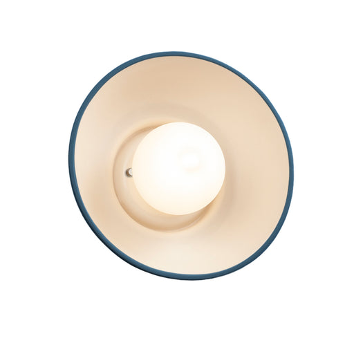 Justice Designs - CER-3030-MDMT - Wall Sconce - Ambiance Collection - Midnight Sky with Matte White internal finish