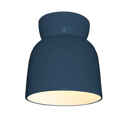 Justice Designs - CER-6190W-MID - One Light Flush-Mount - Radiance Collection - Midnight Sky