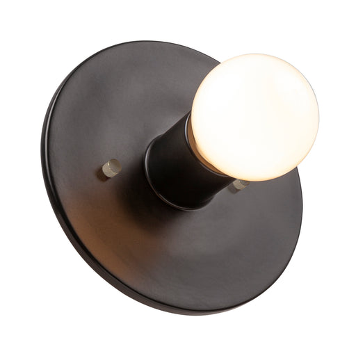 Justice Designs - CER-6270-CRB - One Light Wall Sconce - Ambiance Collection - Carbon - Matte Black