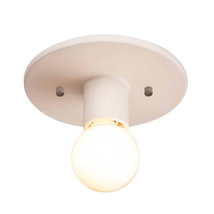 Justice Designs - CER-6275-BIS - One Light Flush-Mount - Radiance Collection - Bisque