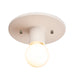 Justice Designs - CER-6275-BIS - One Light Flush-Mount - Radiance Collection - Bisque