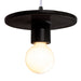 Justice Designs - CER-6320-BLK-MBLK-WTCD - One Light Pendant - Radiance Collection - Gloss Black