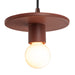 Justice Designs - CER-6320-CLAY-DBRZ-BKCD - One Light Pendant - Radiance Collection - Canyon Clay