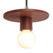 Justice Designs - CER-6320-CLAY-NCKL-BKCD - One Light Pendant - Radiance Collection - Canyon Clay