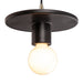 Justice Designs - CER-6320-CRB-ABRS-BKCD - One Light Pendant - Radiance Collection - Carbon - Matte Black