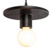 Justice Designs - CER-6320-CRB-MBLK-BKCD - One Light Pendant - Radiance Collection - Carbon - Matte Black