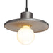 Justice Designs - CER-6325-ANTS-MBLK-BKCD - One Light Pendant - Radiance Collection - Antique Silver