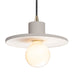 Justice Designs - CER-6325-BIS-ABRS-BKCD - One Light Pendant - Radiance Collection - Bisque