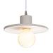 Justice Designs - CER-6325-BIS-CROM-WTCD - One Light Pendant - Radiance Collection - Bisque