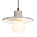 Justice Designs - CER-6325-BIS-DBRZ-BKCD - One Light Pendant - Radiance Collection - Bisque