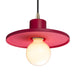 Justice Designs - CER-6325-CRSE-ABRS-BKCD - One Light Pendant - Radiance Collection - Cerise