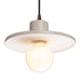 Justice Designs - CER-6325-MAT-DBRZ-BKCD - One Light Pendant - Radiance Collection - Matte White