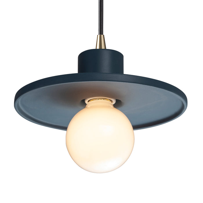 Justice Designs - CER-6325-MID-ABRS-BKCD - One Light Pendant - Radiance Collection - Midnight Sky