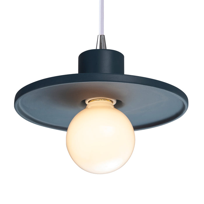 Justice Designs - CER-6325-MID-CROM-WTCD - One Light Pendant - Radiance Collection - Midnight Sky