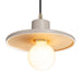 Justice Designs - CER-6325-MTGD-ABRS-BKCD - One Light Pendant - Radiance Collection - Matte White with Champagne Gold internal finish