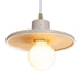 Justice Designs - CER-6325-MTGD-ABRS-WTCD - One Light Pendant - Radiance Collection - Matte White with Champagne Gold internal finish