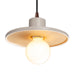 Justice Designs - CER-6325-MTGD-DBRZ-BKCD - One Light Pendant - Radiance Collection - Matte White with Champagne Gold internal finish