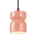 Justice Designs - CER-6500-BSH-DBRZ-BKCD - One Light Pendant - Radiance Collection - Gloss Blush