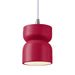 Justice Designs - CER-6500-CRSE-CROM-WTCD - One Light Pendant - Radiance Collection - Cerise
