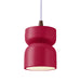 Justice Designs - CER-6500-CRSE-DBRZ-WTCD - One Light Pendant - Radiance Collection - Cerise
