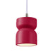 Justice Designs - CER-6500-CRSE-NCKL-WTCD - One Light Pendant - Radiance Collection - Cerise