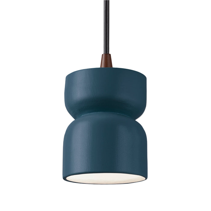 Justice Designs - CER-6500-MID-DBRZ-BKCD - One Light Pendant - Radiance Collection - Midnight Sky