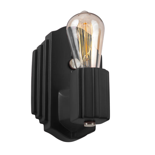 Justice Designs - CER-7041-CRB-NCKL - One Light Wall Sconce - American Classics - Carbon - Matte Black