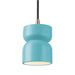 Justice Designs - CER-6500-RFPL-ABRS-BKCD - One Light Pendant - Radiance Collection - Reflecting Pool