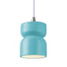 Justice Designs - CER-6500-RFPL-CROM-WTCD - One Light Pendant - Radiance Collection - Reflecting Pool