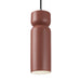 Justice Designs - CER-6510-CLAY-CROM-BKCD - One Light Pendant - Radiance Collection - Canyon Clay