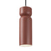 Justice Designs - CER-6510-CLAY-NCKL-BKCD - One Light Pendant - Radiance Collection - Canyon Clay